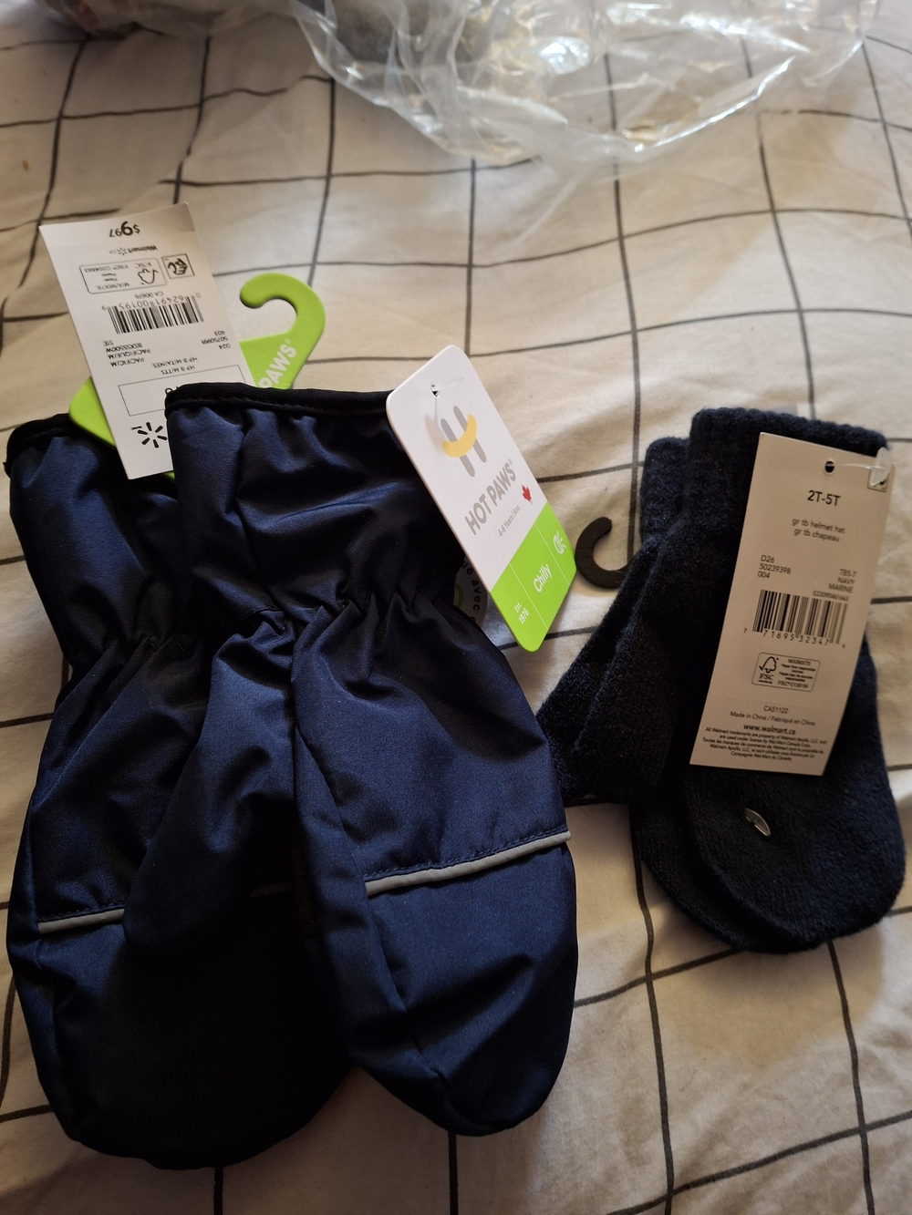 Kids Navy Mittens